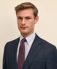 Brooks Brothers Explorer Collection Classic Fit Wool Overcheck Suit Jacket