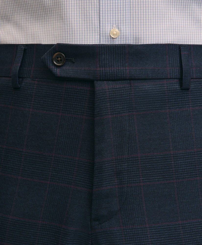 Brooks Brothers Explorer Collection Classic Fit Wool Overcheck Suit Pants