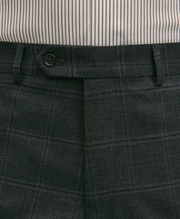 Brooks Brothers Explorer Collection Classic Fit Wool Windowpane Suit Pants