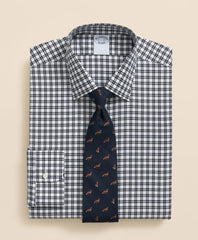 Brooks Brothers Explorer Collection Non-Iron Twill Ainley Collar Check, Dress Shirt