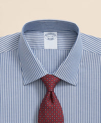 Brooks Brothers Explorer Collection Non-Iron Twill Ainley Collar Ground Stripe, Dress Shirt