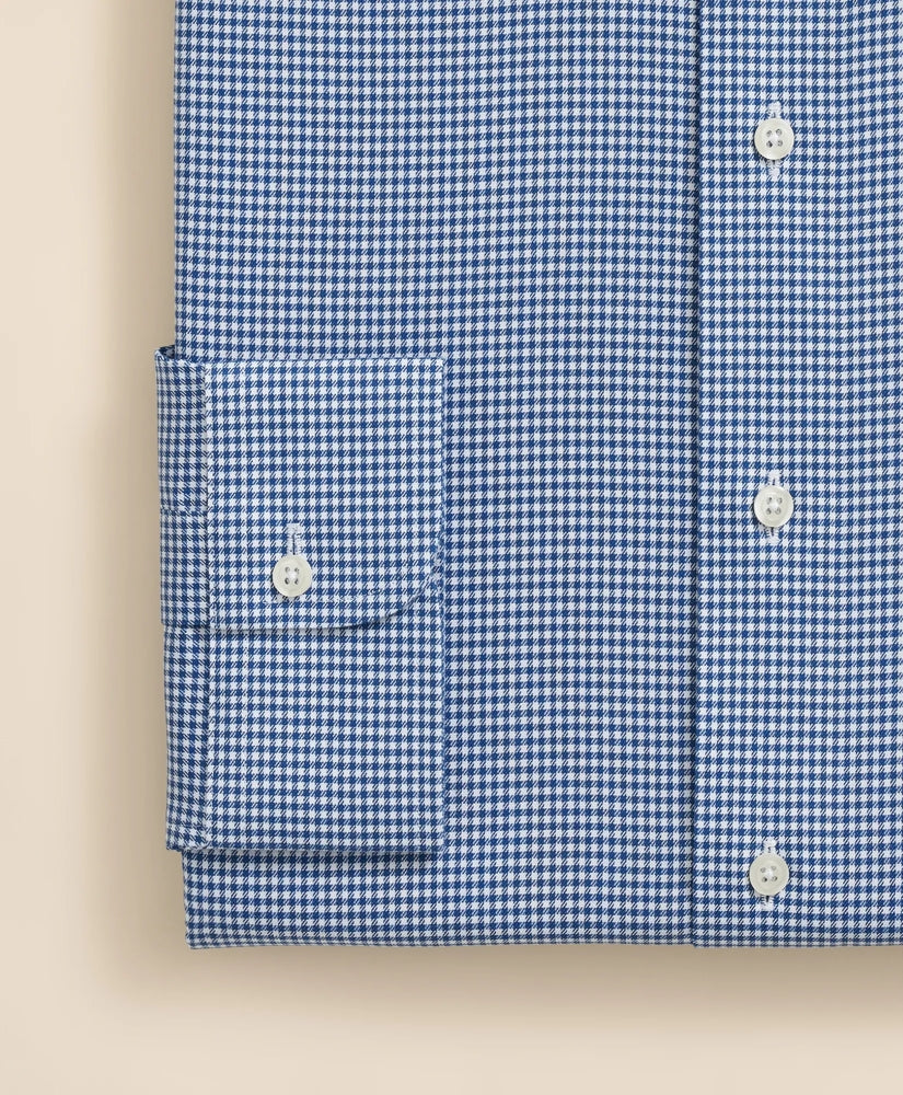 Brooks Brothers Explorer Collection Non-Iron Twill Ainsley Collar Gingham, Dress Shirt