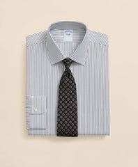 Brooks Brothers Explorer Collection Non-Iron Twill Ainsley Collar Striped, Dress Shirt