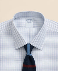 Brooks Brothers Explorer Collection Non-Iron Twill Ainsley Collar Windowpane, Dress Shirt