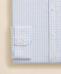 Brooks Brothers Explorer Collection Non-Iron Twill Ainsley Collar Windowpane, Dress Shirt