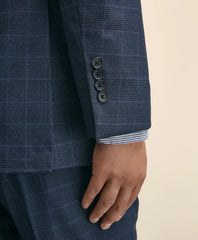 Brooks Brothers Explorer Collection Slim Fit Wool Overcheck Suit Jacket