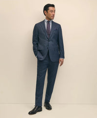 Brooks Brothers Explorer Collection Slim Fit Wool Overcheck Suit Jacket