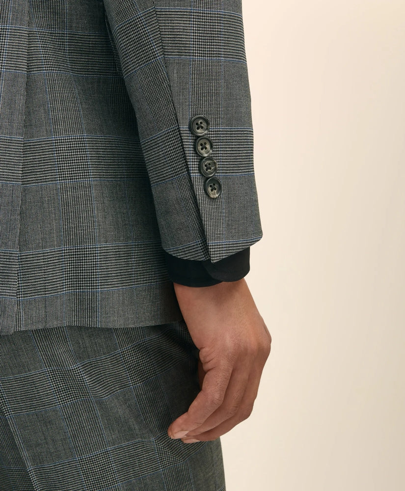 Brooks Brothers Explorer Collection Slim Fit Wool Check Suit Jacket