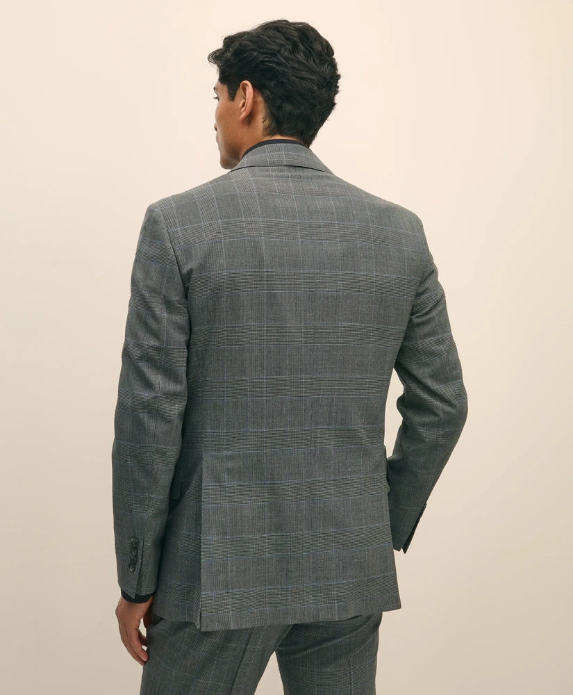 Brooks Brothers Explorer Collection Slim Fit Wool Check Suit Jacket