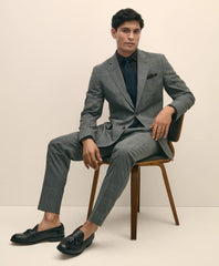 Brooks Brothers Explorer Collection Slim Fit Wool Check Suit Pants