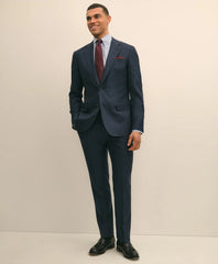 Brooks Brothers Explorer Collection Slim Fit Wool Overcheck Suit Jacket
