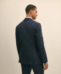 Brooks Brothers Explorer Collection Slim Fit Wool Overcheck Suit Jacket