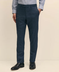 Brooks Brothers Explorer Collection Slim Fit Wool Overcheck Suit Pants
