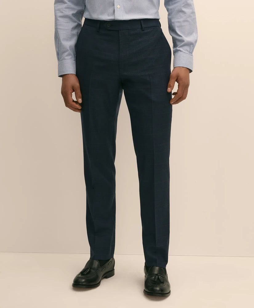 Brooks Brothers Explorer Collection Slim Fit Wool Overcheck Suit Pants
