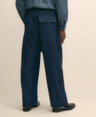 Brooks Brothers X Engineered Garments Cotton Denim Fatigue Dress Pants