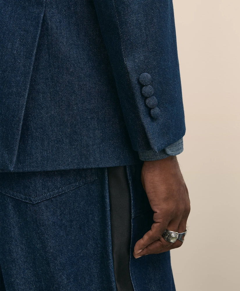 Brooks Brothers X Engineered Garments Cotton Denim Oversized Dinner Jacket