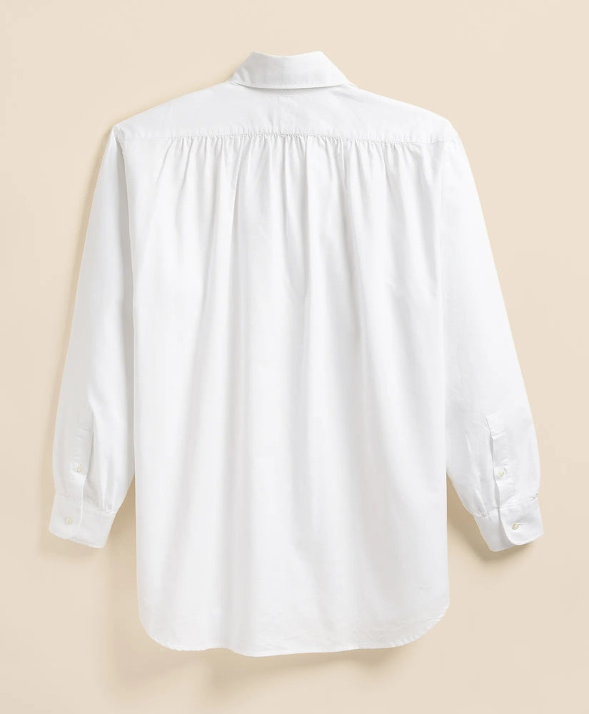 Brooks Brothers X Engineered Garments Cotton Oxford Ascot Collar Oversized Dress Shirt