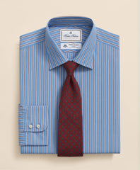 Brooks Brothers X Thomas Mason® Cotton English Collar, Stripe Dress Shirt