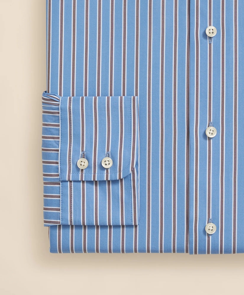 Brooks Brothers X Thomas Mason® Cotton English Collar, Stripe Dress Shirt