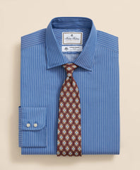 Brooks Brothers x Thomas Mason® Cotton Poplin Ainsley Collar, Striped Dress Shirt