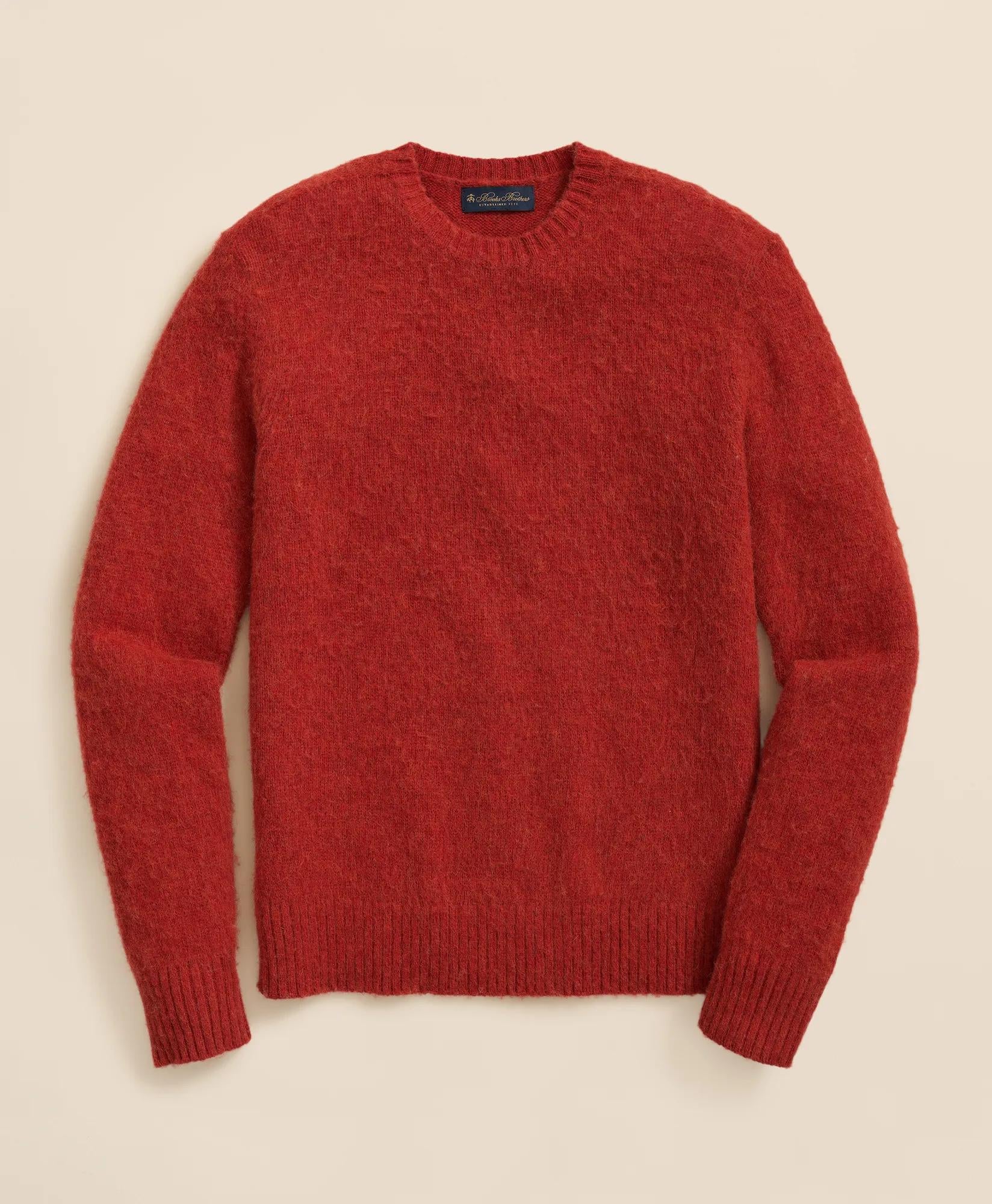 Brushed Wool Crewneck Sweater