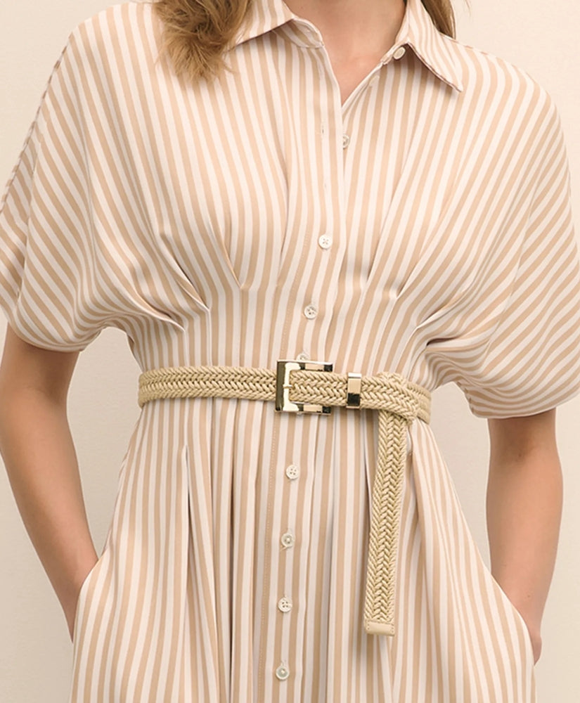 B-Low the Belt Linen Braided Belt