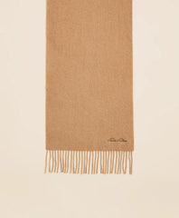 Camel Hair Fringed Scarf