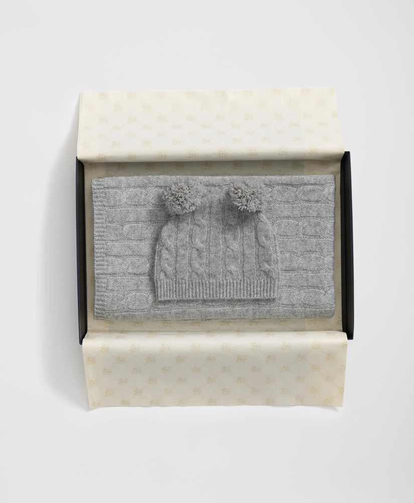 Cashmere Baby Blanket & Beanie Gift Set