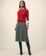 Cashmere Cable Crewneck Sweater