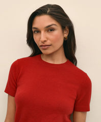 Cashmere Short-Sleeve Shell