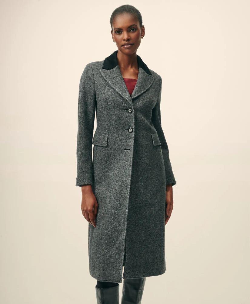 Chesterfield Coat in Wool Blend