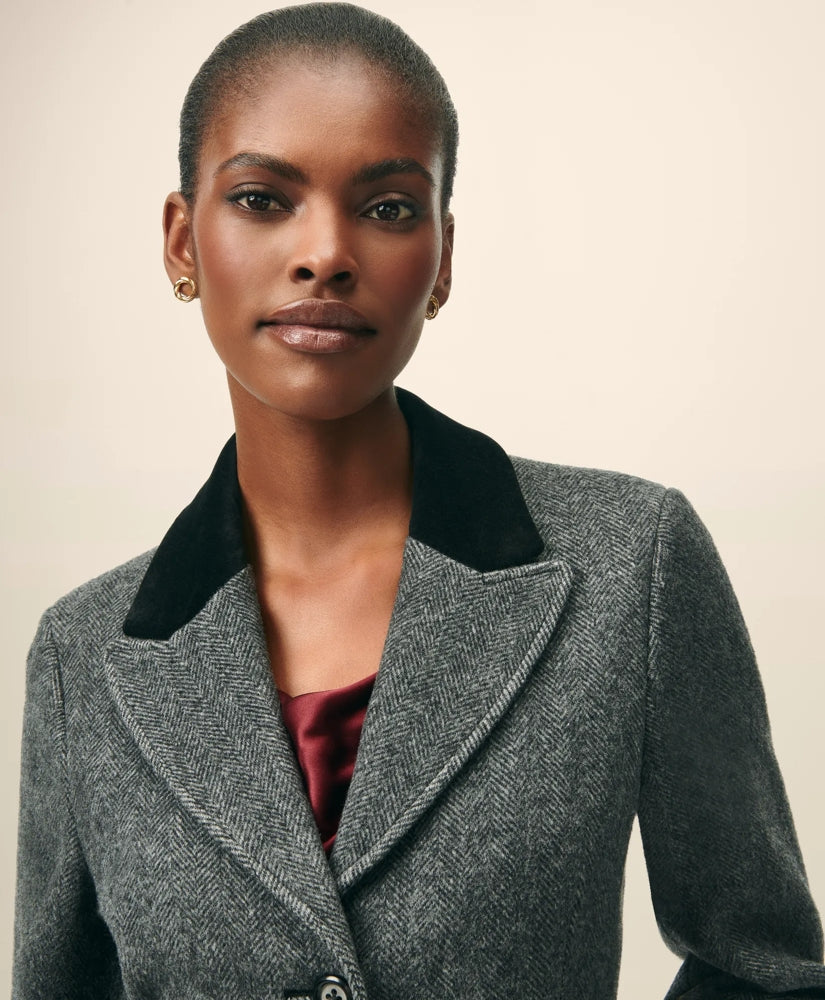Chesterfield Coat in Wool Blend