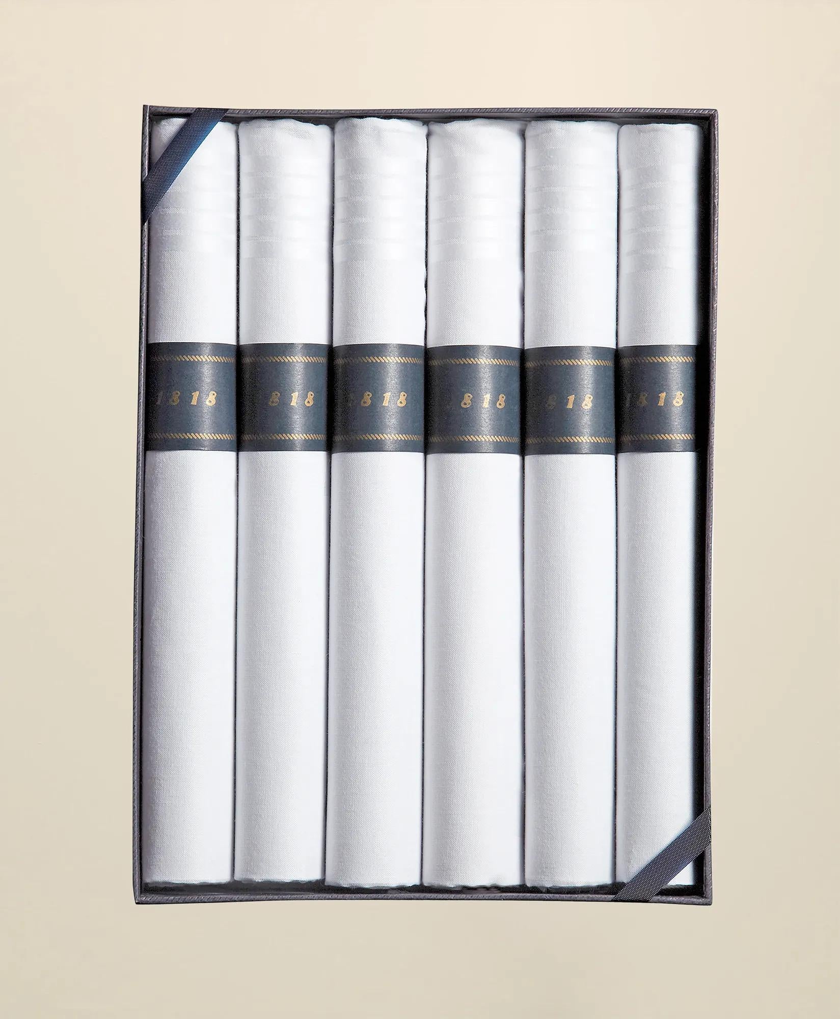 Cigar-Rolled Handkerchiefs-Set of 6