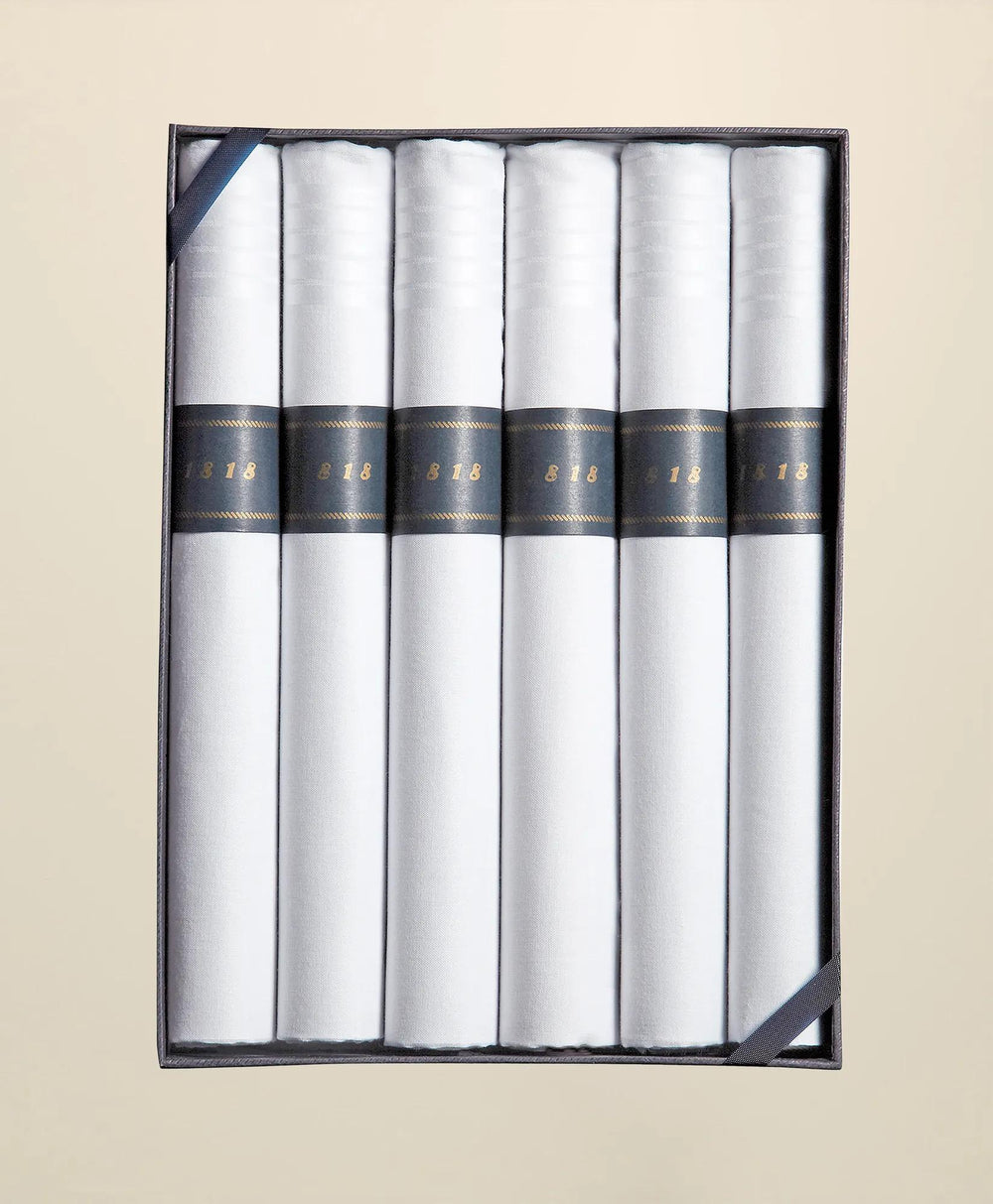 Cigar-Rolled Handkerchiefs-Set of 6