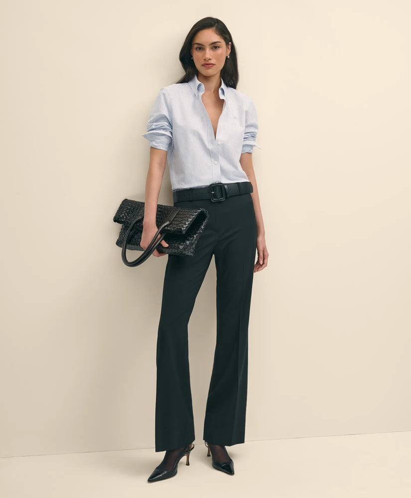 Classic-Fit Cotton Oxford Stripe Shirt