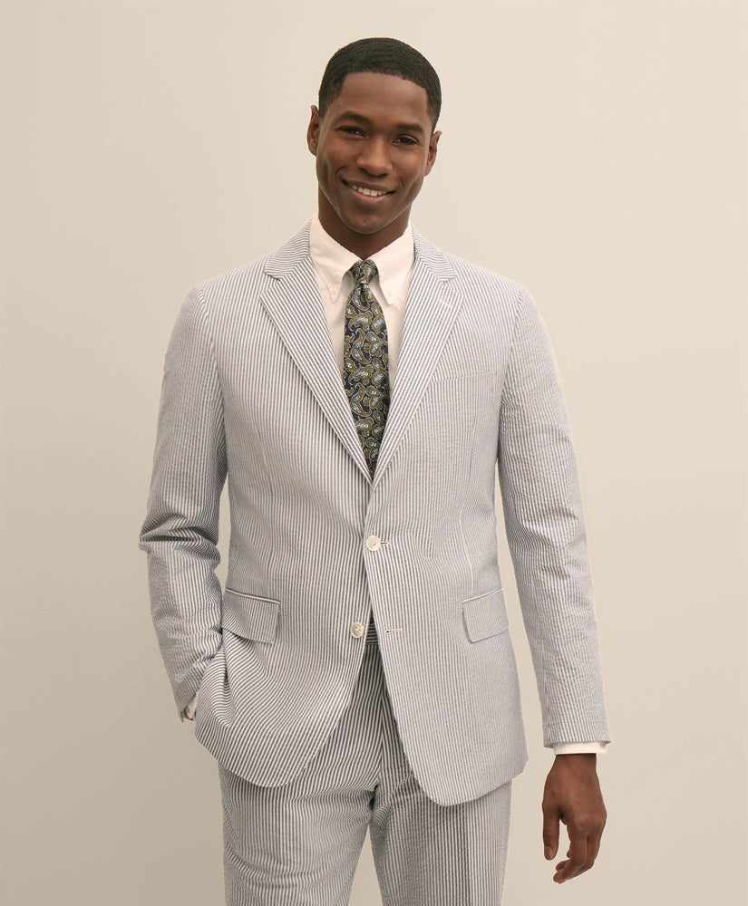 Classic Fit Cotton Seersucker 1818 Suit