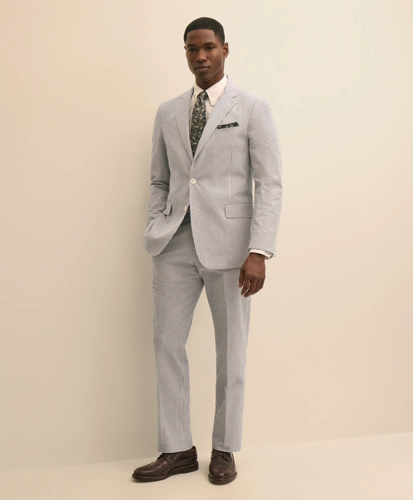 Classic Fit Cotton Seersucker 1818 Suit