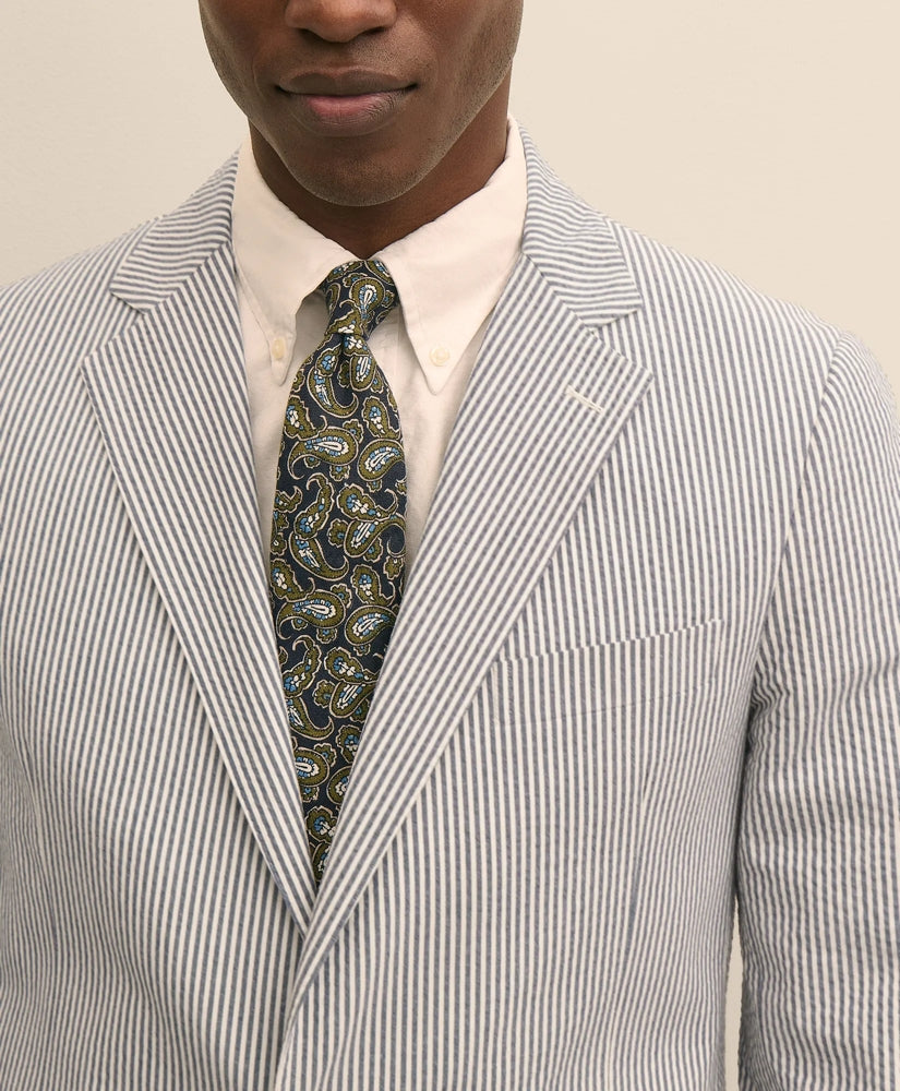Classic Fit Cotton Seersucker 1818 Suit