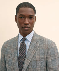 Classic Fit Saxon Wool Bold Check 1818 Suit