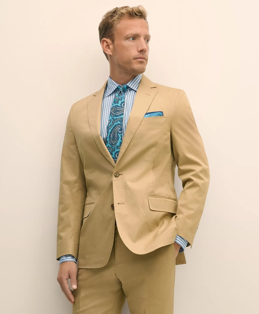Classic Fit Stretch Cotton Twill Suit Jacket