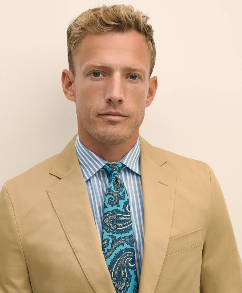 Classic Fit Stretch Cotton Twill Suit Jacket