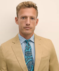 Classic Fit Stretch Cotton Twill Suit Jacket