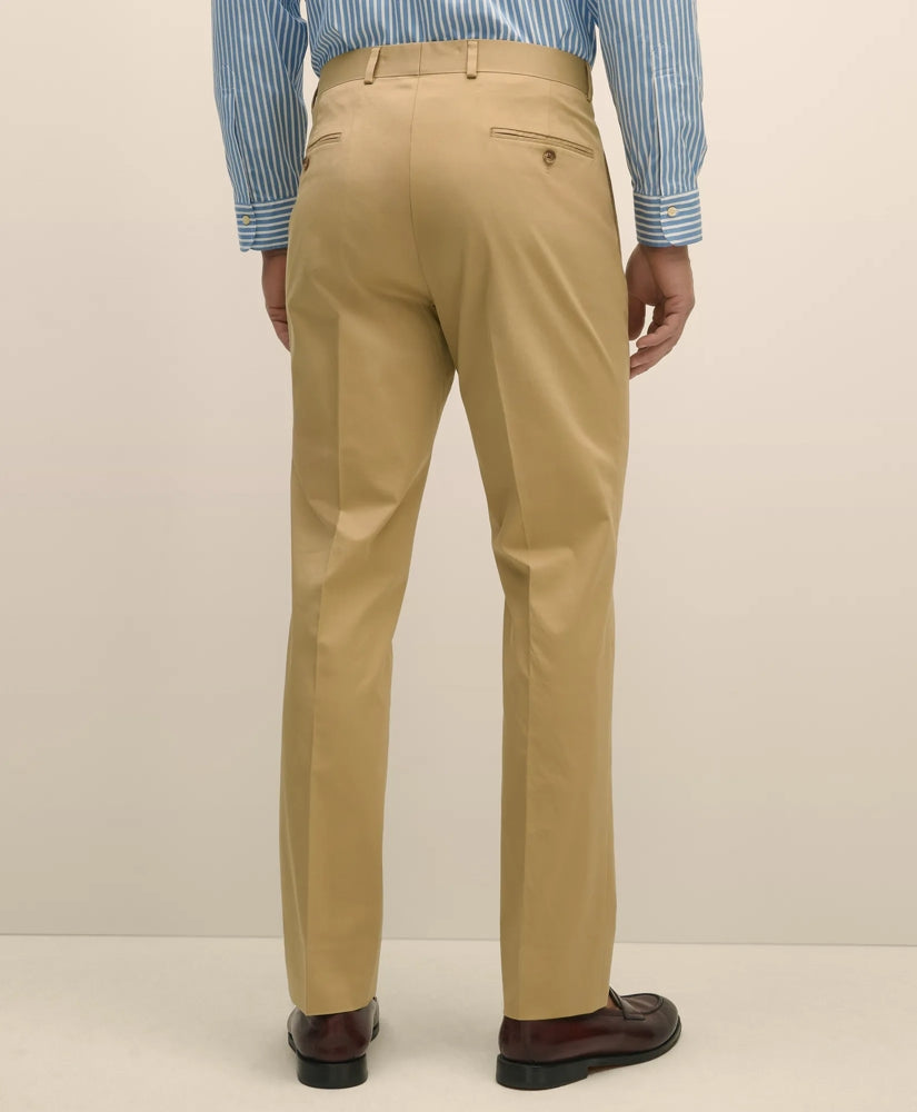 Classic Fit Stretch Cotton Twill Suit Pants