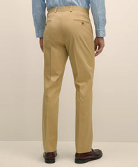 Classic Fit Stretch Cotton Twill Suit Pants