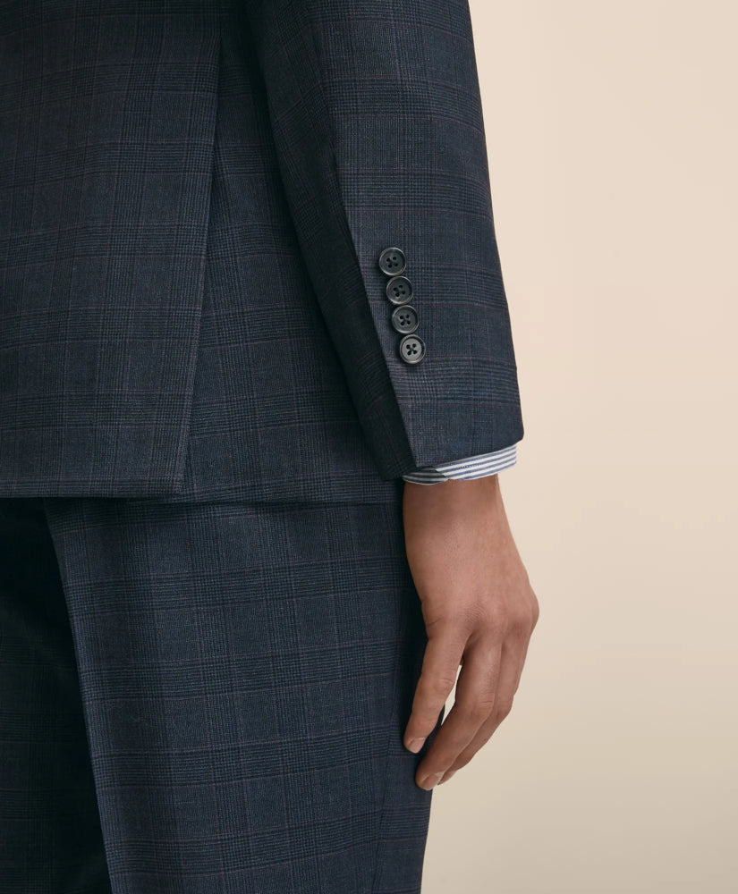 Classic Fit Wool Check 1818 Suit