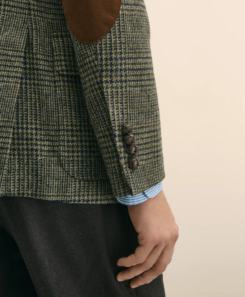 Classic Fit Wool-Cotton Tweed Check 1818 Sport Coat