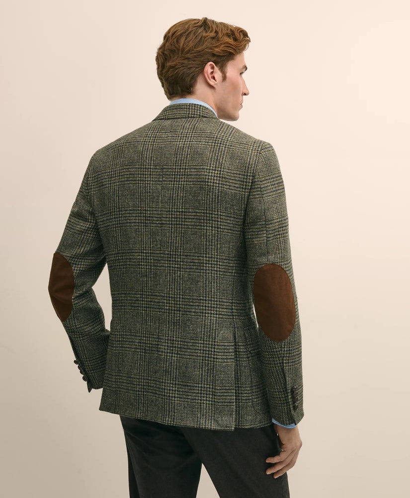 Classic Fit Wool-Cotton Tweed Check 1818 Sport Coat
