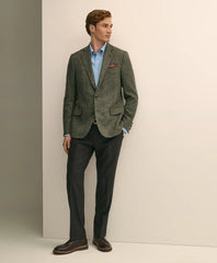 Classic Fit Wool-Cotton Tweed Check 1818 Sport Coat
