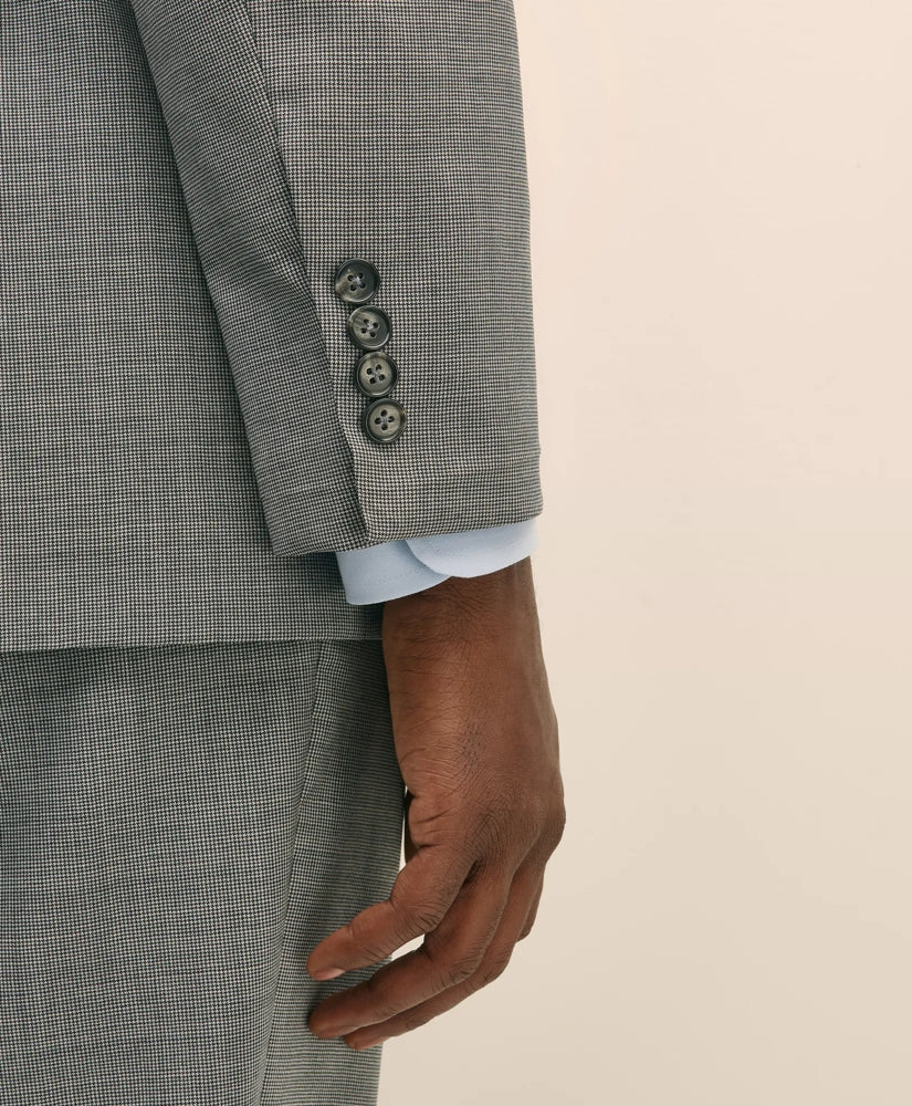 Classic Fit Wool Mini Houndstooth 1818 Suit
