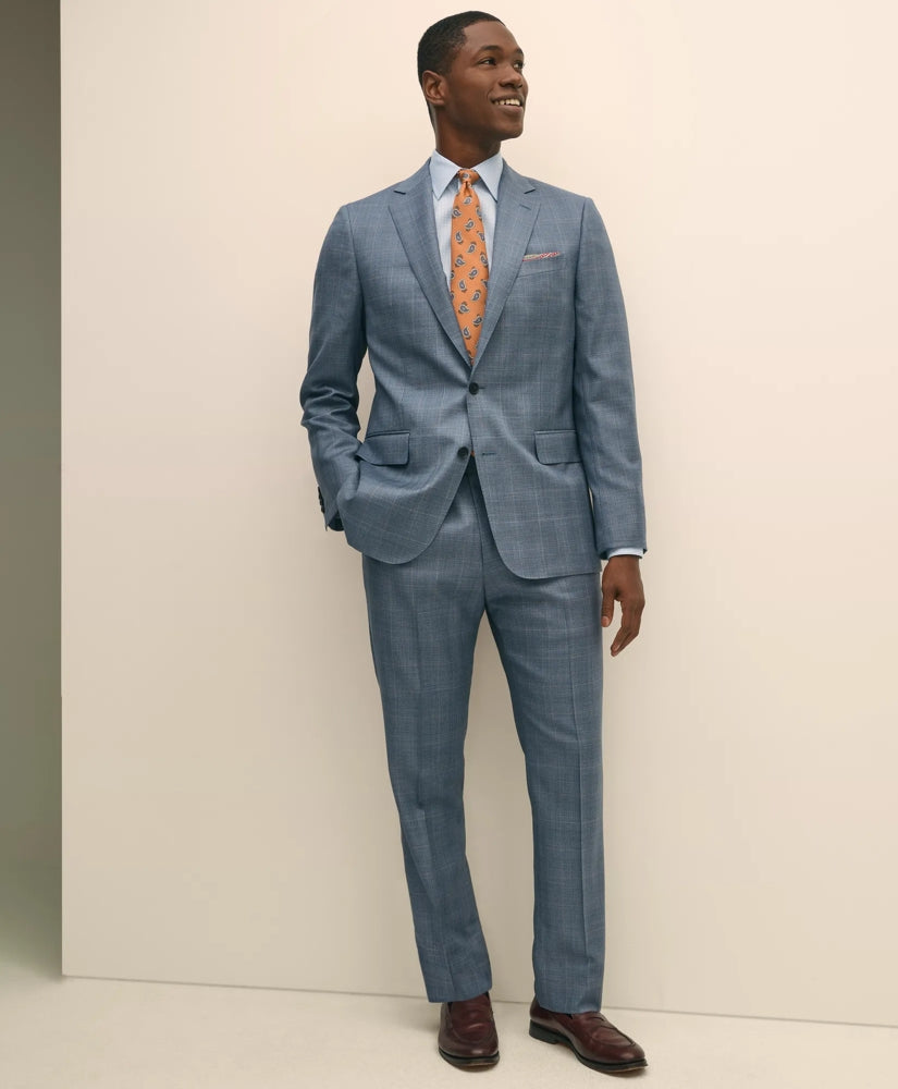 Classic Fit Wool Overcheck 1818 Suit